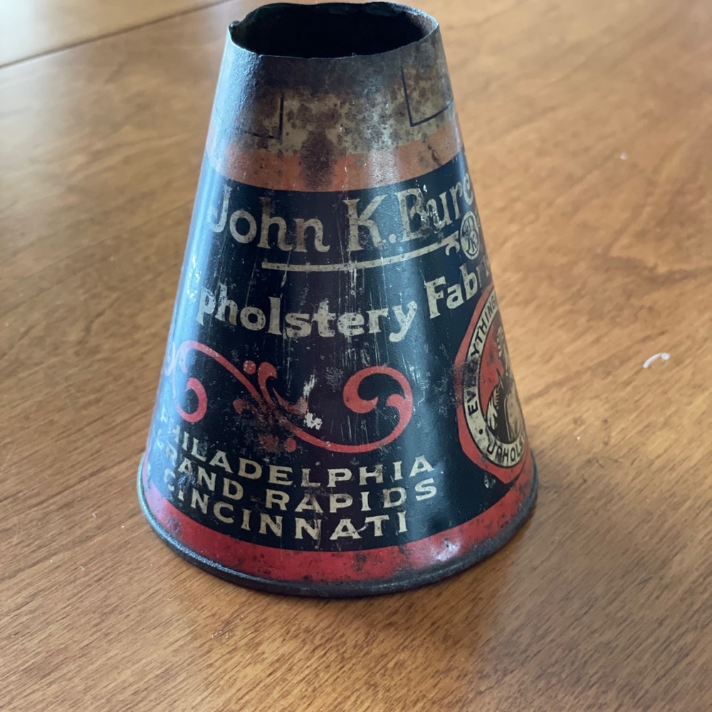 John K. Burch Company - Antique Vintage Tin